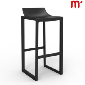 VONDOM Sgabello alto da esterno con schienale Wall Street, 42 x 42 x 86 cm, Nero (confezione 2 pezzi) VONDOM Sgabello alto da esterno con schienale Wall Street, 42 x 42 x 86 cm, Nero (confezione 2 pezzi)