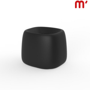 VONDOM Vaso da esterno Organic Cuadrada, 38 x 42 x 33 cm, Nero VONDOM Vaso da esterno Organic Cuadrada, 38 x 42 x 33 cm, Nero