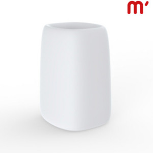 VONDOM Vaso da esterno Organic Cuadrada, 46 x 51 x 69 cm, Bianco VONDOM Vaso da esterno Organic Cuadrada, 46 x 51 x 69 cm, Bianco