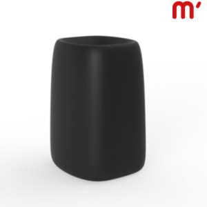 VONDOM Vaso da esterno Organic Cuadrada, 46 x 51 x 69 cm, Nero VONDOM Vaso da esterno Organic Cuadrada, 46 x 51 x 69 cm, Nero
