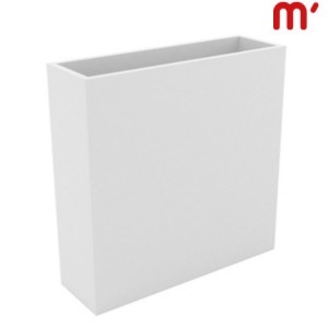 VONDOM Vaso da esterno Wall, 120 x 30 x 80 cm, Bianco VONDOM Vaso da esterno Wall, 120 x 30 x 80 cm, Bianco