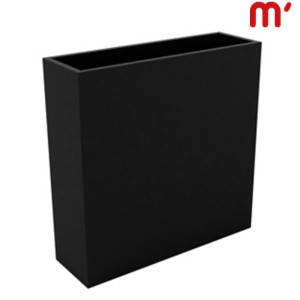 VONDOM Vaso da esterno Wall, 120 x 30 x 80 cm, Nero VONDOM Vaso da esterno Wall, 120 x 30 x 80 cm, Nero