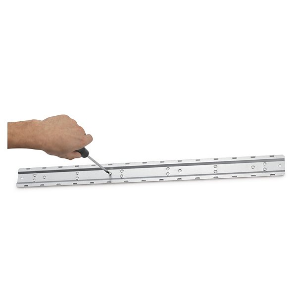 Voordeelpak 1 metalen rail + 6 blauwe magazijnbakken 75x102mm - 4