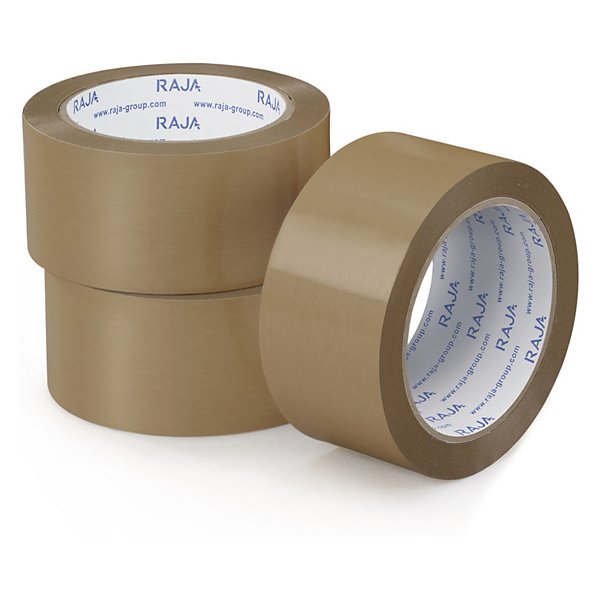 Voordeelpak 6 rollen Transparante PVC-tape Sterk RAJA - 2