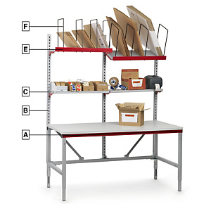Voordeelpak complete inpaktafel System Flex van Hüdig+Rocholz Voordeelpak complete inpaktafel System Flex van Hüdig+Rocholz