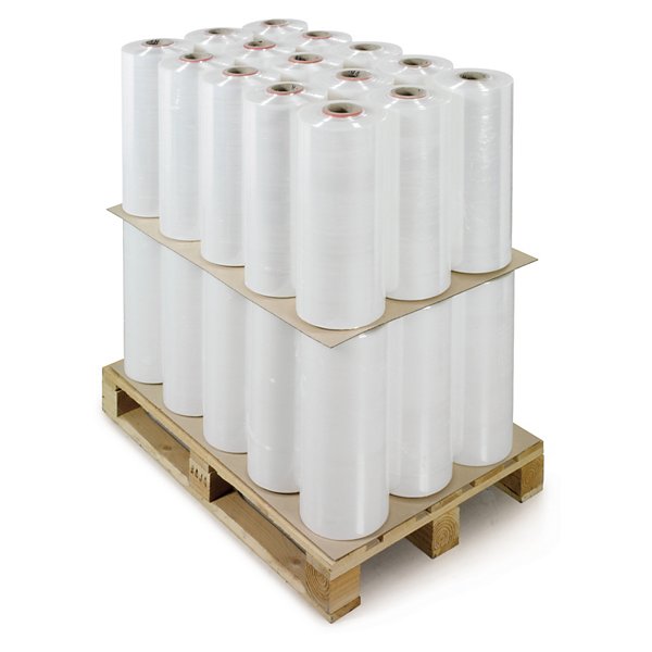 Voorgerekte rekfolie voor machinaal wikkelen met rem transparant 1500 m x 430 mm - 2