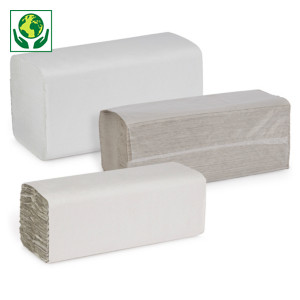 Vouwhanddoekjes, 100% gerecycled Vouwhanddoekjes, 100% gerecycled