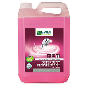 Le Vrai Détergent désinfectant sanitaire - Parfum fleural - 5 L