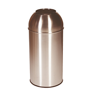 Vuilnisbak JVD Open Dome roestvrij staal 40 L Vuilnisbak JVD Open Dome roestvrij staal 40 L
