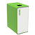 Vuilnisbak voor afvalsortering 65l zonder slot - cubatri - 'verre' - wit/groen 6018 - 1