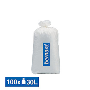 Vuilniszakken normaal afval Bernard wit 30 L, set van 100