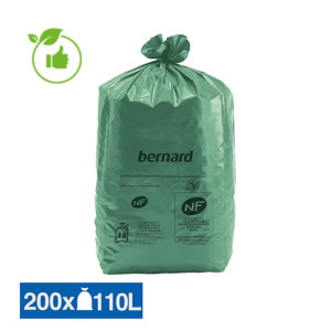 Vuilniszakken zwaar afval Green groen 110 L, set van 200