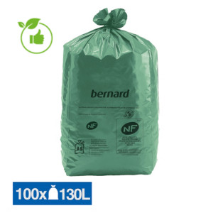 Vuilniszakken zwaar afval Green groen 130 L, set van 100