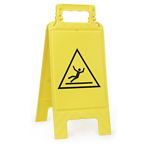 Waarschuwingsbord "gladde vloer" Waarschuwingsbord "gladde vloer"