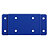 Wandmontageplaat Rossignol blauw voor vuilniszakhouder - 1