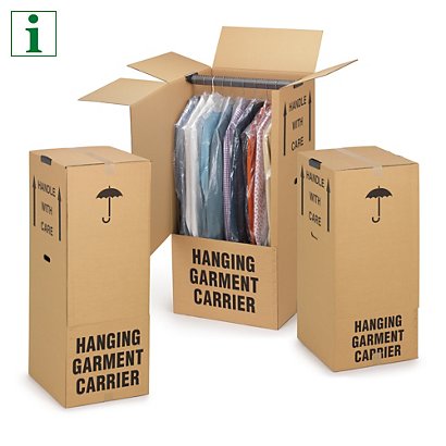 Wardrobe removal boxes, 508x457x1220mm - 1