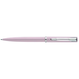 WATERMAN Allure Bolígrafo retráctil de punta de bola, punta mediana, cuerpo color rosa pastel, lacado, tinta azul, caja de regalo