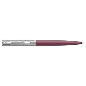 WATERMAN Allure Deluxe Bolígrafo retráctil de punta de bola, punta mediana, cuerpo color rosa CT, lacado, tinta azul, caja de regalo