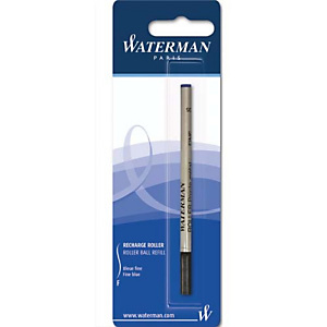 WATERMAN Recharge pour roller pointe fine encre Bleue. En blister. WATERMAN Recharge pour roller pointe fine encre Bleue. En blister.