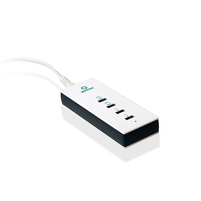 Watt & Co Chargeur USB - 4 ports - Blanc - 1
