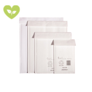 WAVE BAG Busta imbottita ecologica, Riciclabile, Chiusura biadesiva, 15 x 21,5 cm, Bianco (confezione 200 pezzi) WAVE BAG Busta imbottita ecologica, Riciclabile, Chiusura biadesiva, 15 x 21,5 cm, Bianco (confezione 200 pezzi)