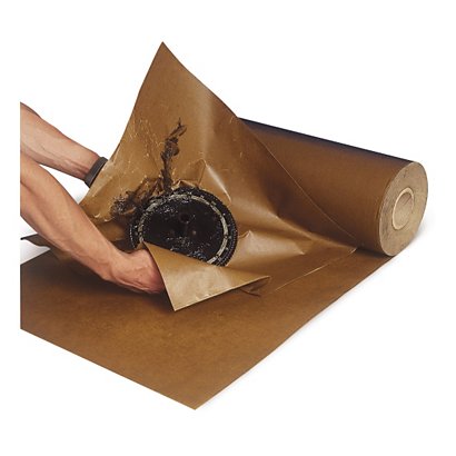 Waxed Kraft paper, 55gsm, 900mmx100m, pack of 2 - 1