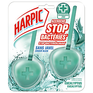 WC blokjes zonder bleek Harpic Hygiëne Steen Stop Bacteriën, set van 2 WC blokjes zonder bleek Harpic Hygiëne Steen Stop Bacteriën, set van 2