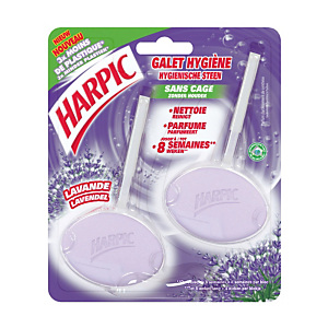 WC blokjes zonder houder Harpic Hygiëne Steen lavendel, set van 2 WC blokjes zonder houder Harpic Hygiëne Steen lavendel, set van 2
