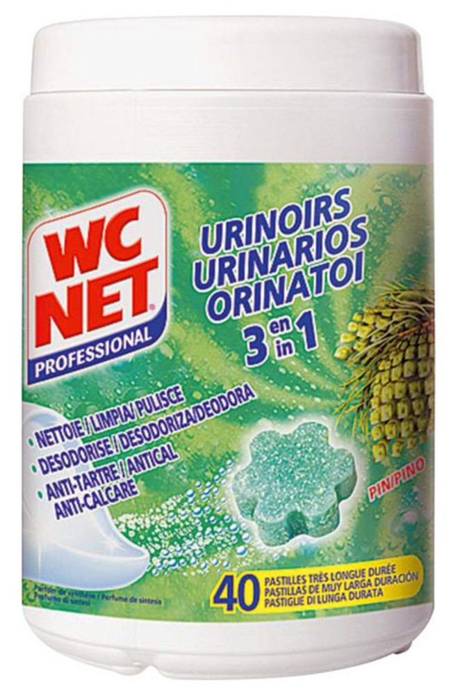 WC NET Pastilles pour urinoirs 40 Pastilles