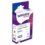 Wecare Cartouche jet d'encre remanufacturée, compatible pour BROTHER LC123 C, LC123C, pack unitaire cyan Wecare Cartouche jet d'encre remanufacturée, compatible pour BROTHER LC123 C, LC123C, pack unitaire cyan