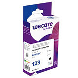 Wecare Cartuccia inkjet rigenerata, compatibile con BROTHER LC123 BK, Nero, Pacco singolo Wecare Cartuccia inkjet rigenerata, compatibile con BROTHER LC123 BK, Nero, Pacco singolo