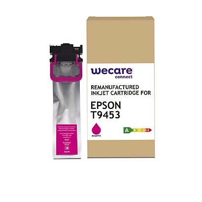 WECARE Cartuccia inkjet rigenerata compatibile con EPSON T9453, K20804W4, Magenta, Pacco singolo, Alta capacità