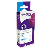 Wecare Cartuccia inkjet rigenerata compatibile con HP 951XL C, CN046AE, Ciano, Pacco singolo Wecare Cartuccia inkjet rigenerata compatibile con HP 951XL C, CN046AE, Ciano, Pacco singolo