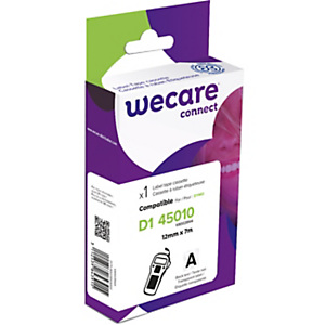 Wecare Ruban compatible Dymo D1 S0720500 - 45010 - 12 mm x 7 m - Noir sur Transparent Wecare Ruban compatible Dymo D1 S0720500 - 45010 - 12 mm x 7 m - Noir sur Transparent
