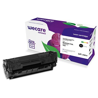Wecare Toner remanufacturé compatible HP 12A Q2612A Noir