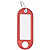 WEDO Porte-clés avec anneau, diamètre: 18 mm, rouge - 7