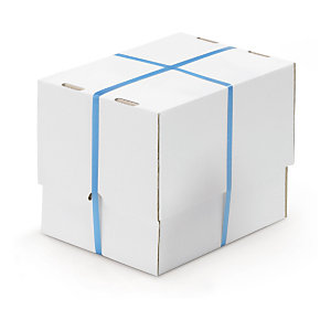 Weißer, verstärkter Stülpdeckelkarton, 1-wellig, DIN A6, A7