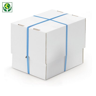 Weißer, verstärkter Stülpdeckelkarton, 1-wellig, DIN A6, A7 - 1