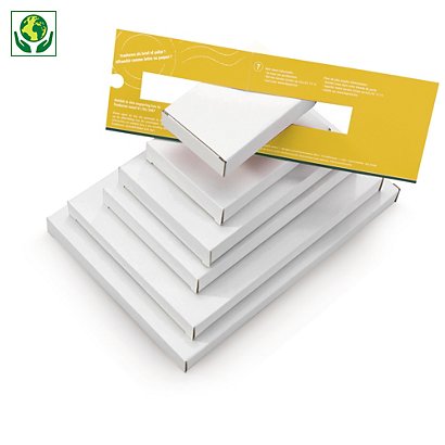 Weisse Kartons für Briefkasten (Achtung: Gilt bereits als Paketpost) - 1