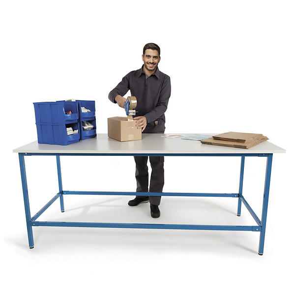 Werktafel 300 x 100 x 100 cm 6 poten - 1