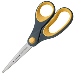 Westcott Forbici antiaderenti con rivestimento in titanio, Acciaio inossidabile, 204 mm, Grigio/Giallo Westcott Forbici antiaderenti con rivestimento in titanio, Acciaio inossidabile, 204 mm, Grigio/Giallo
