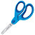 Westcott Softgrip Tijera infantil, acero inox de punta redonda, mango asimétrico de agarre suave, ambidiestros, 13 cm, azul - 1