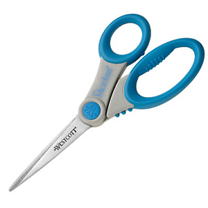 Westcott Tijeras Microban Soft Grip, acero inoxidable, 210 mm, azul/gris Westcott Tijeras Microban Soft Grip, acero inoxidable, 210 mm, azul/gris