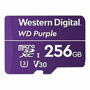 WESTERN DIGITAL, Memory card, Microsd wd purple 256gb clas 10, WDD256G1P0C