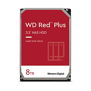 Western Digital Red Plus, 3.5'', 8 TB, 5640 RPM WD80EFPX