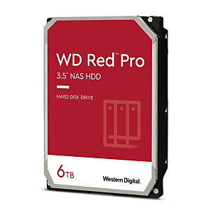 Western Digital RED PRO 6 TB, 3.5'', 6000 GB, 7200 RPM WD6003FFBX