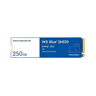Western Digital WD Blue SN570, 250 Go, M.2, 3300 Mo/s WDS250G3B0C - 1