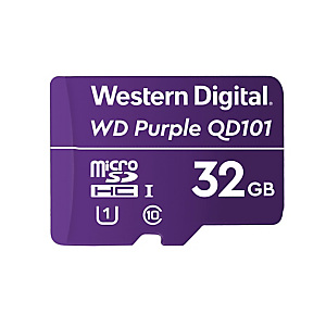 Western Digital WD Purple SC QD101, 32 Go, MicroSDHC, Classe 10, Class 1 (U1), Violet WDD032G1P0C