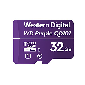 Western Digital WD Purple SC QD101, 32 Go, MicroSDHC, Classe 10, Class 1 (U1), Violet WDD032G1P0C Western Digital WD Purple SC QD101, 32 Go, MicroSDHC, Classe 10, Class 1 (U1), Violet WDD032G1P0C