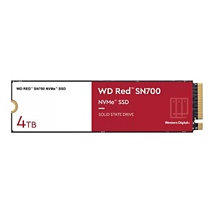 Western Digital WD Red SN700, 4000 Go, M.2, 3400 Mo/s, 8 Gbit/s WDS400T1R0C